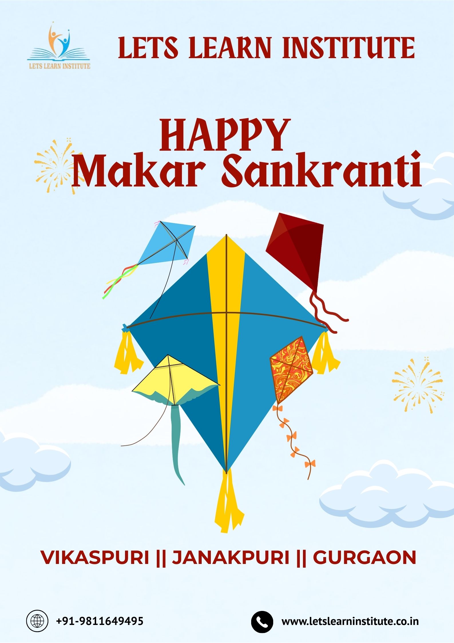 Lets learn institute Happy Makar Sankranti