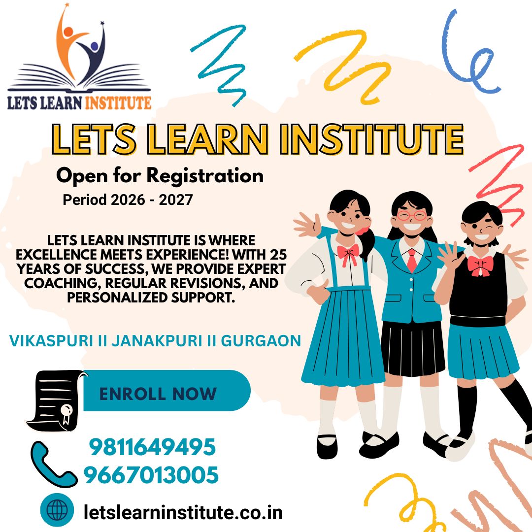 Lets Learn Institute Admission Open