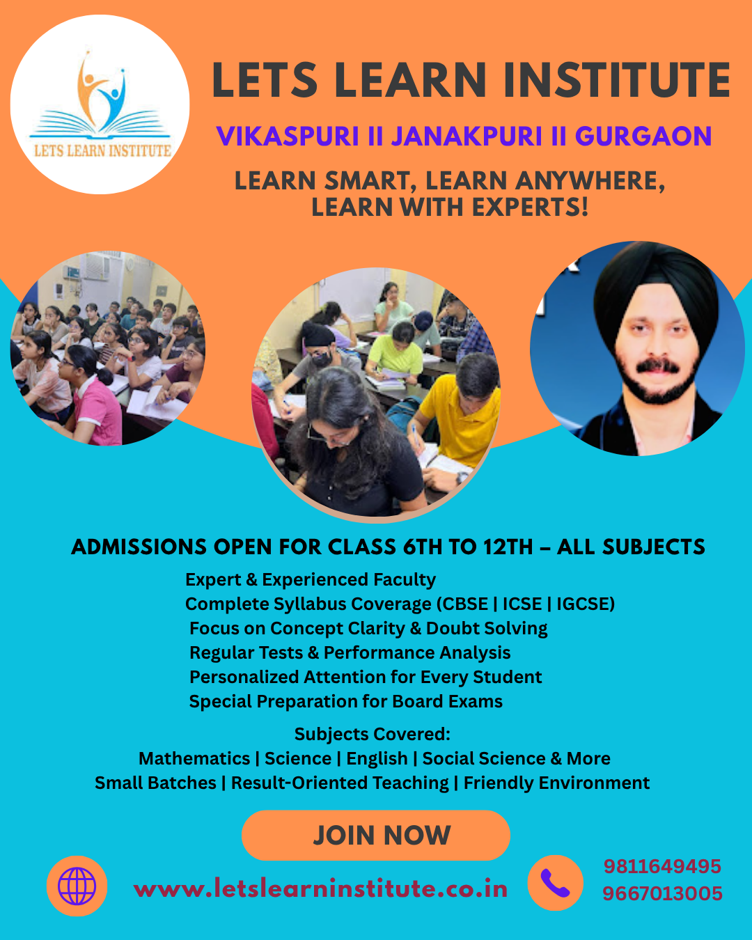 Lets Learn Institute is a leading coaching center