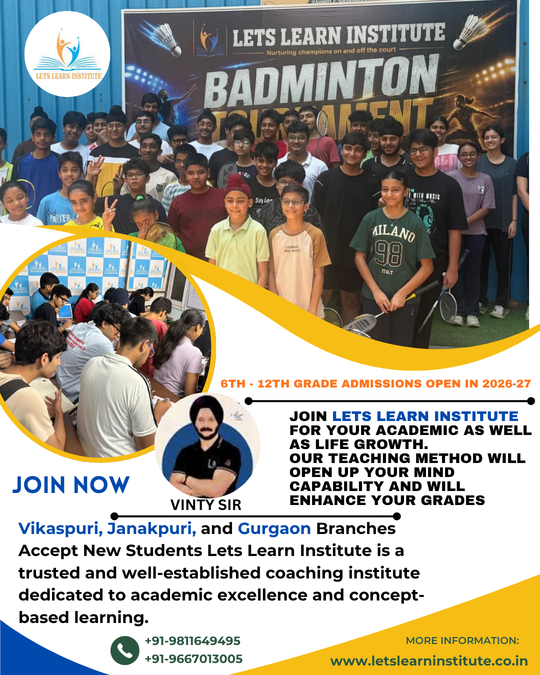 Lets Learn Institute Best Coaching Institute